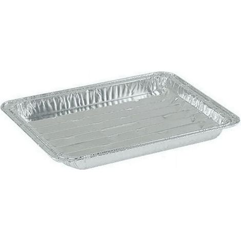 Petit plat à griller jetable en aluminium 8,75 po x 6,25 po - Pour la cuisson au four, le barbecue et les grillades - 40 unités