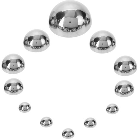 12pièces Boules Réfléchissantes Demi-Boule pour Jardin Sphères Extérieur Miroir De Jardin Globe Décoratif (1/5)