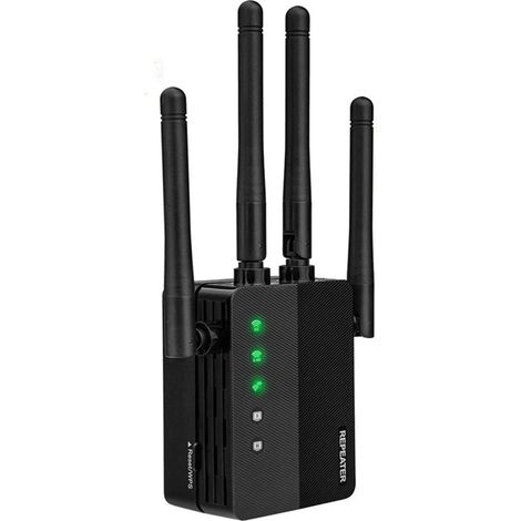 Répéteur Wi-Fi double bande 1 200 M, amplificateur de signal sans fil, point d'accès haute puissance 2,4 G et 5,8 G (1/4)