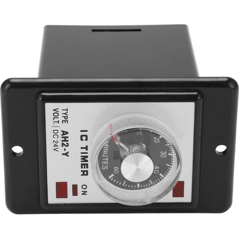 Relais Temporisateur à Retard à la Mise sous Tension AH2-Y 60M Mini 8 Broches à Aiguille Boîtier ABS pour Équipement Automatisé CNC 24VDC (1/5)