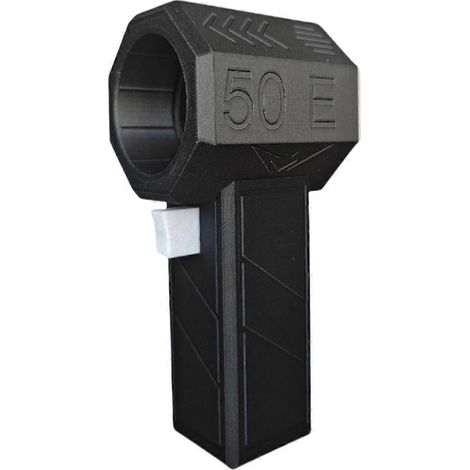 50E Handventilator mit Turbo-Jet-Technologie, Auto-Gebläse, leistungsstark, Weiß, Grau & Schwarz