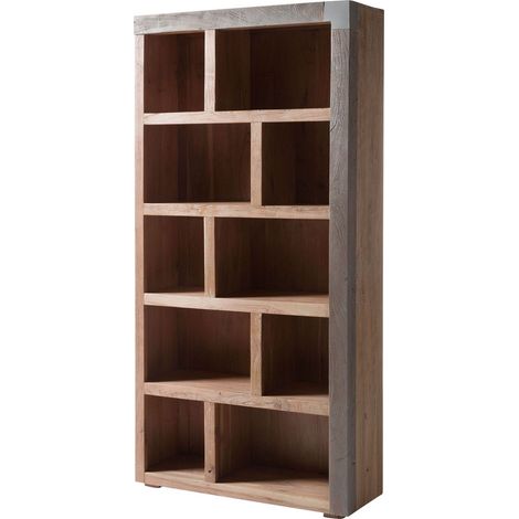 Standregal Akazie 100x35x204 beige lackiert Amsterdam 121