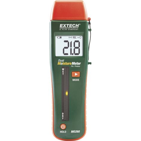 Humidimètre pour matériaux Extech MO260 Plage de mesure de l'humidité de construction 0 à 99.9 % vol (1/5)