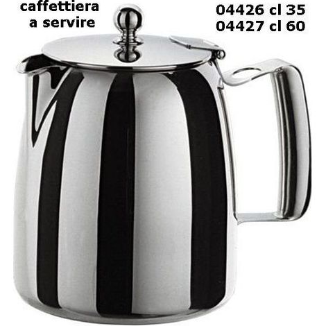 Caffettiera Caffè a servire pro in acciaio inox con beccuccio 1 tazza (1/2)