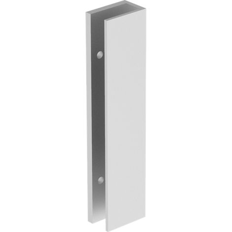 Anclaje U para puerta cristal 10 mm, acero inoxidable, resistente a la corrosión.