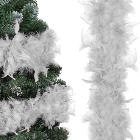 Catena di piume - Boa per albero di Natale 190 cm, grigio (1/5)