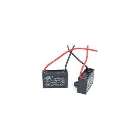 Condensateur CBB61 1.5 µF 450V AC – Fréquence 50/60Hz – Longueur câble 95mm – Lot de 8 condensateurs pour ventilateurs - Condensateur1 (1/4)