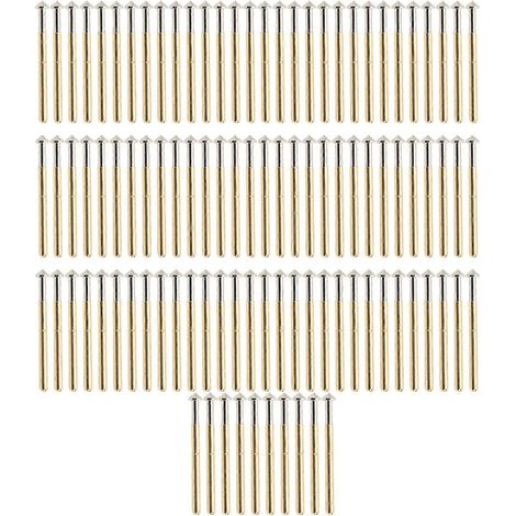 100 Stück Prüfspitzen mit konischem Kopf, Typ P156‑E, Testspitzen, Pogo-Pins, Zubehör für die Prüfung elektronischer Bauteile