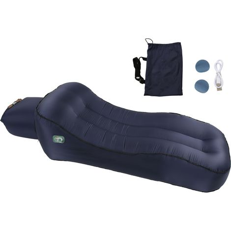 Canapé gonflable automatique pour camping plage voyage randonnée jardin, convertible en lit d’appoint portable. (1/5)