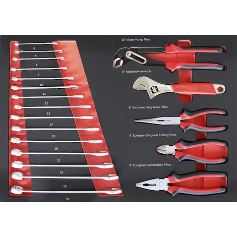 FRANKEL kaiserkraft, Kit d'outils avec compartiments en mousse