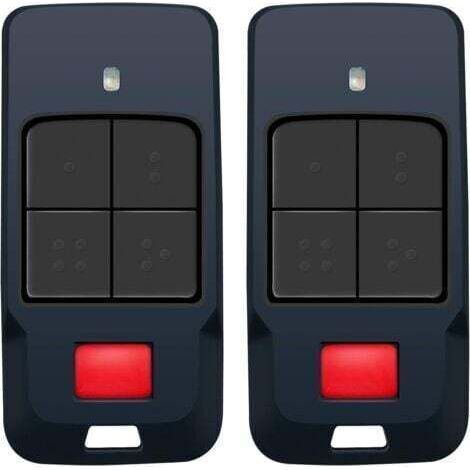 2 émetteurs de garage compatibles avec BFT MITTO COOL C4 433MHz, codage Rolling Code, MITTO COOL C2, MITTO COOL C4, Télécommandement universel pour porte de garage