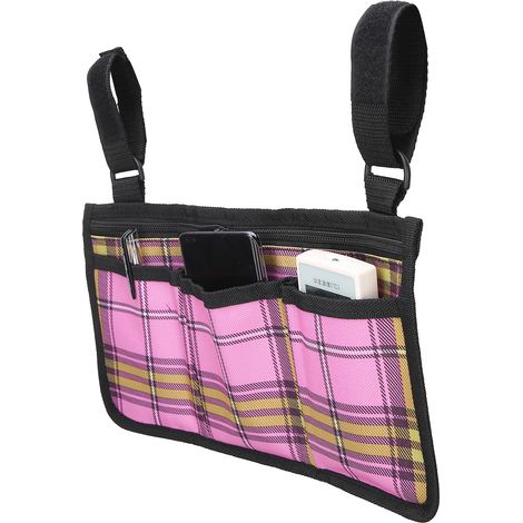 Poche latérale imperméable pour fauteuil roulant, sac de rangement pratique et durable. (1/5)