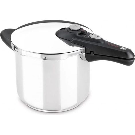 Olla a Presión Bra Vitesse A185100/ Ø20cm/ 3L/ Acero Inoxidable/ Apta para Inducción