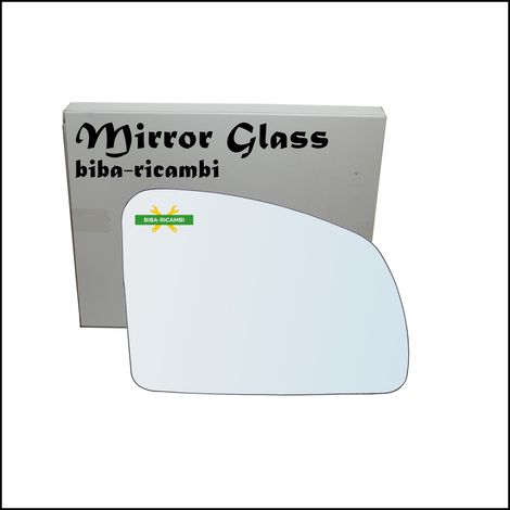 Vetro specchio retrovisore lato dx-passeggero per opel meriva a (x03) dal 2003-2 (1/2)