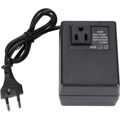 220V to 110V Voltage Converter, 220V to 110V 300W Voltage Converter, 220V to 110V Power Adapter, EU Plug Voltage Converter, Power Transformer (1/5)