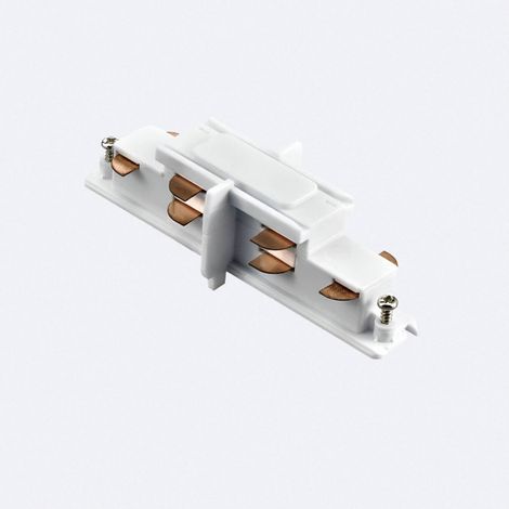 Connettore Tipo I per Binario Trifase DALI Track da Incasso Alluminio Bianco (1/2)