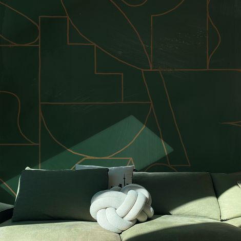 Papier peint panoramique Fragments, Vert 170 x 250cm (1/5)