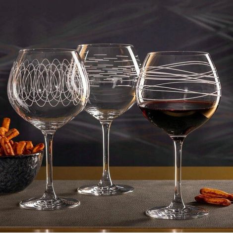 Leonardo Vasos para Borgoña Motivos Únicos Transparentes (1/3)