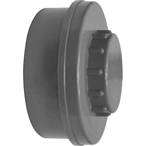 Jardibric – Bouchon de dégorgement PVC Ø 125 – Raccord d'évacuation pour canalisations – Étanchéité fiable – Accès pratique pour entretien (1/2)