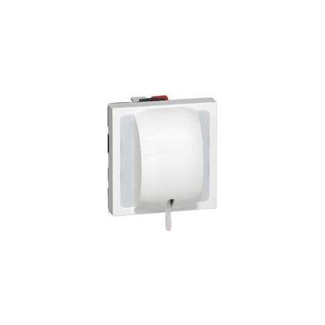 Legrand – Interrupteur va-et-vient à tirage 10AX 250V – 2 modules blanc RAL9003 – Connexion rapide sans outil – Installation en encastré ou saillie
