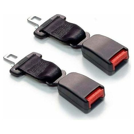Rallonge Ceinture Sécurité - 23 cm - Boucle Métallique avec Certification E4 - Pour Voiture - 2 Pièces (1/5)
