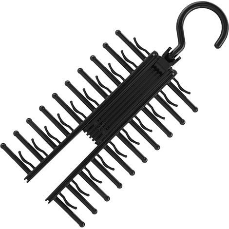 Porte-cravates en croix réglable, crochet pour ceintures et foulards, organisateur (1/5)