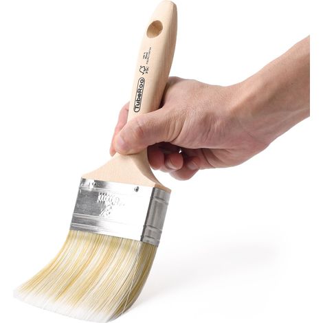 Grand pinceau de 75 mm - Pinceau de peinture pour peinture, huile de bois et peinture murale - Pinceau à lasure pour lasure sur bois - Pinceau de peinture (1/5)