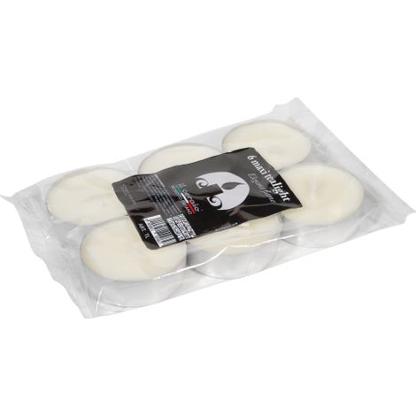 Bougies chauffe-plat Maxi 6 pcs bougies chauffe-plat lumelle   60x20 mm bougie chauffe-plat lumelle blanche