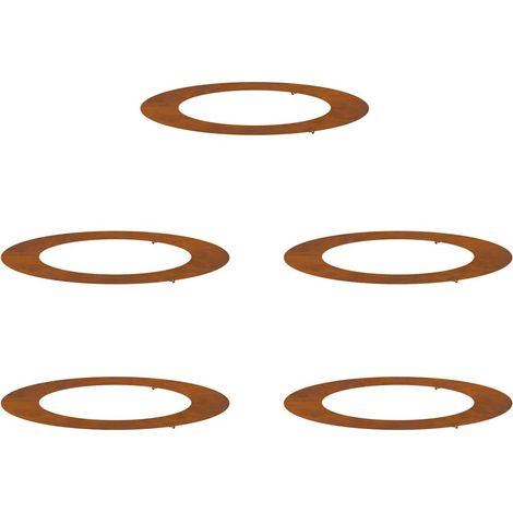 Jardinière,Pot de fleurs en acier corten Acier corten Grand CFW61045 (1/5)