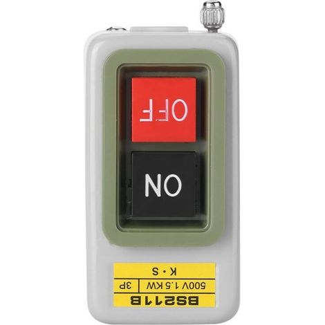 Interrupteur à bouton-poussoir en plastique, fer ON/OFF, résistance disolation 50 mΩ, contact 50 Ω Crezuo (1/4)