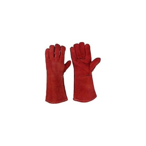 Lourd Devoir Grand Cuir Rsistant Chaleur Rsistant Chaleur Doubl Gantelets de Soudeurs Gants pour Pole Bois Brleur Bches Barbecue, Gants de Jardinage pour Hommes (1/4)