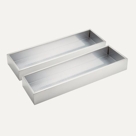 Falmec KACL.744IF. Tipo: Mensola per cappa, Colore del prodotto: Acciaio inox. Compatibilità marca: Falmec, Compatibilità: Spazio. Quantità per pacco: 2 pz - KACL744IF