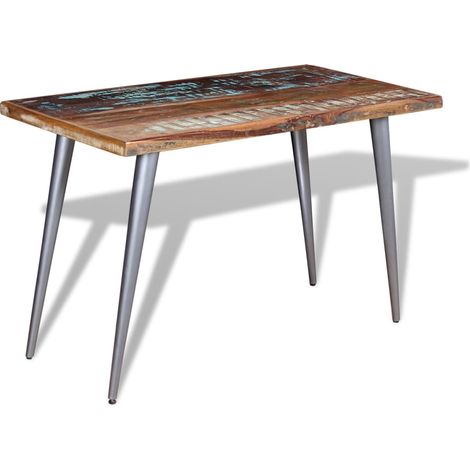 Maison Exclusive - Esstisch Altholz Massiv 120x60x76 cm