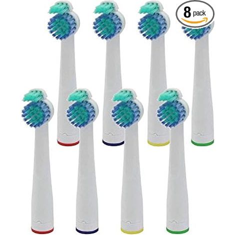 Lot de 8 têtes de rechange pour brosse à dents électrique Sensiflex HX2014 (1/5)