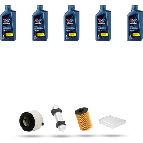 Kit tagliando 4 FILTRI e 5L OLIO compatibile con Audi A4 (B8) 2.0 tdi 140kw dal 2013 (1/5)