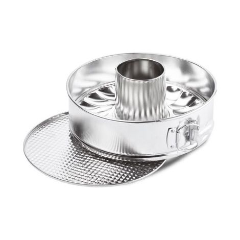 Stampo Forma Tortiera Dolci con Cerniera 2 Fondi Banda Stagnata 24 cm Ghidini (1/2)