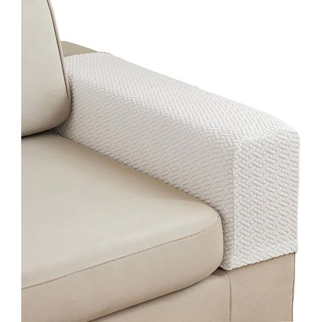 Copribracciolo per divano in 2 pezzi, copribracciolo per divani, copribracciolo lavabile per divano, copripoltrona reclinabile, copribracciolo elasticizzato per divani (Cre (1/5)