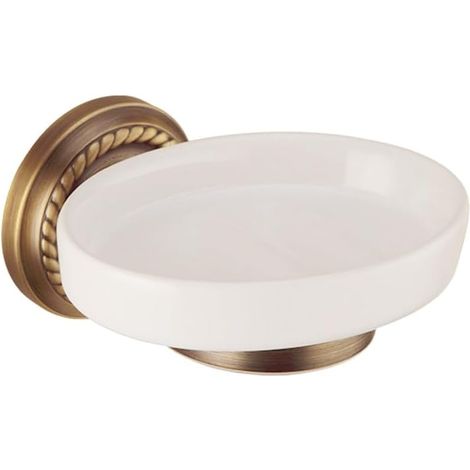 Porte-savon en céramique, porte-savon vintage, porte-savon mural, porte-savon de luxe antique pour douche, porte-savon mural (1/5)