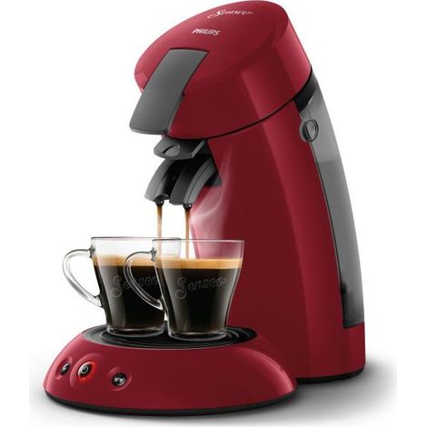 Machine a Cafe  dosette - PHILIPS - SENSEO ORIGINAL HD6553/81 - Booster d'arômes - Crema plus - Rouge