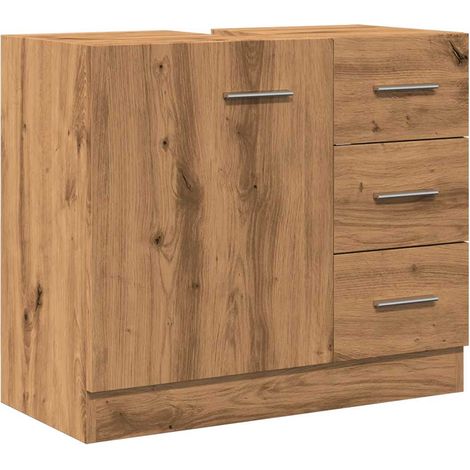 Maison Exclusive - Waschbeckenschrank Artisan-Eiche 63x30x54 cm H