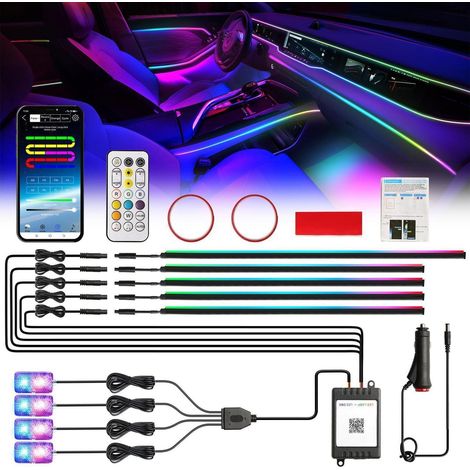 Auto Innenraumbeleuchtung LED 9in1 RGB Ambientebeleuchtung App-Steuerung Musiksync (1/5)