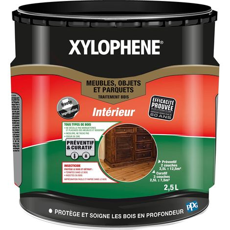 Traitement Bois Intérieur Meubles/Objets/Parquets Incolore 2,5 L (1/5)
