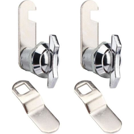 2 Pack Thumb Operated Offset Cam Lock, RV Compartment Latch, Non-Locking Cam Lock for RV Storage Door, Cabinets, Drawers (1/5)