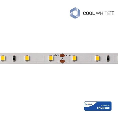 Striscia LED 24V 7,2W/m SMD2835 60LED/m 6500K IP20 5m