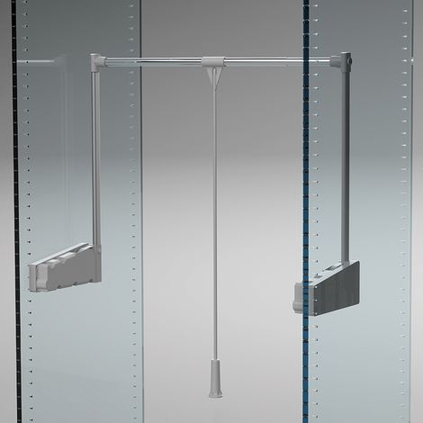 élévateur de penderie lift 300 - Fixation : Latérale - Décor : Noir - AMBOS