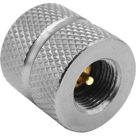 Adaptateur de gaz portable avec double extrémité femelle, outil de recharge de bouteille de gaz pour camping, réchauds extérieurs, pique-niques et connexion de recharge de bidon, adaptateur p