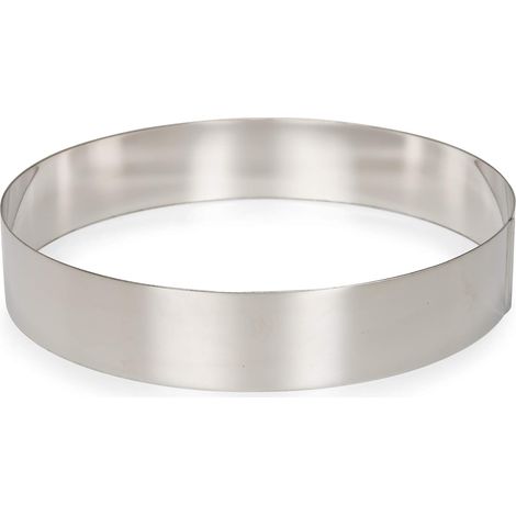 1 Cercle à biscuit Acier inoxydable 18/10 Diamètre variable Pour pâtisserie et boulangerie Maison