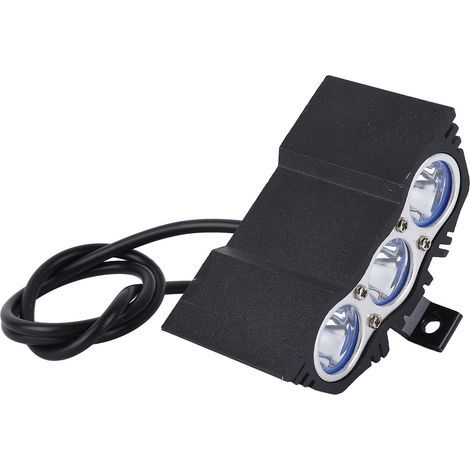 Weißer Zusatzscheinwerfer vorne, 12 V bis 85 V, 3 Hochleistungs-LEDs, wasserdicht, für Motorräder (1/5)