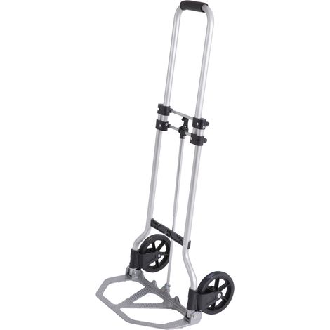 STIER Sackkarre Basic, klappbares Modell, Tragfähigkeit bis 45 kg, aus Aluminium, ideal für Transportaufgaben, mit Vollgummi-Bereifung, leicht und handlich
