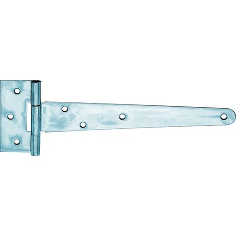 Penture anglaise – bande 248 x 46 mm – zinguée avec charnière 90 x 40 mm– pour portes et portails en bois – Marque